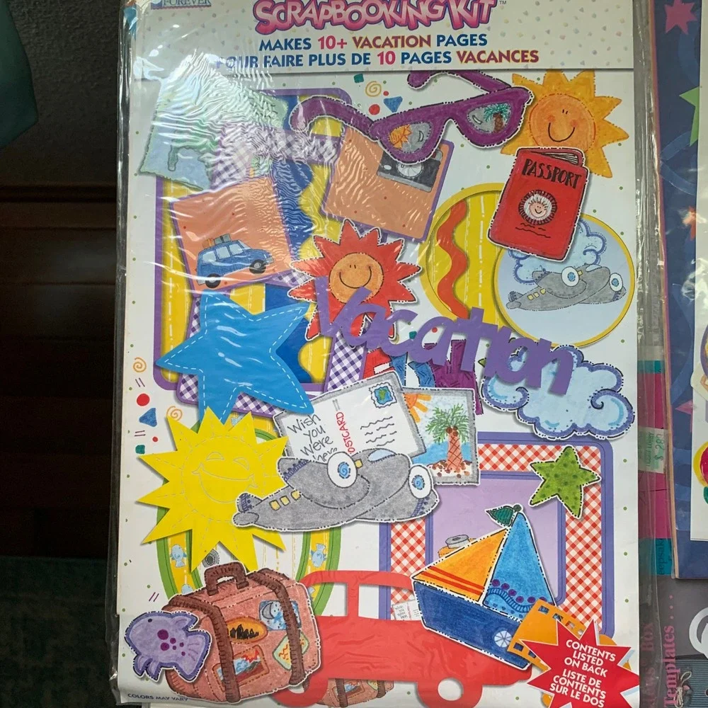 Scrapbook Kit Lot Vintage Vacation Birthday Looney Tunes Holiday Sports Wedding